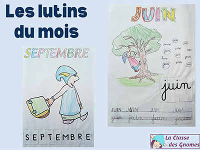 Maternelle - GS - Les lutins du mois ~ La Classe des gnomes