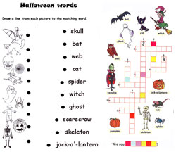 Halloween - jeux de lettres
