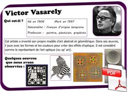 Victor Vasarely, fiche d'identité - Histoire des arts