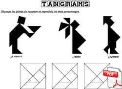 Tangrams - trois silhouettes