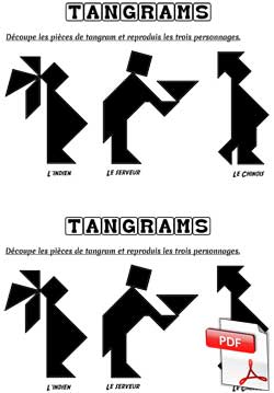 Tangrams - Trois silhouettes
