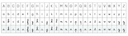 Réglette écriture alphabet - 3 écritures