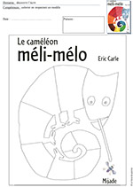 Le caméléon méli-mélo - fiche GS - coloriage