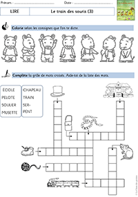 Coloriage Le Train Des Souris