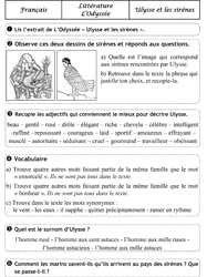 l odyssee questions reponse 6eme