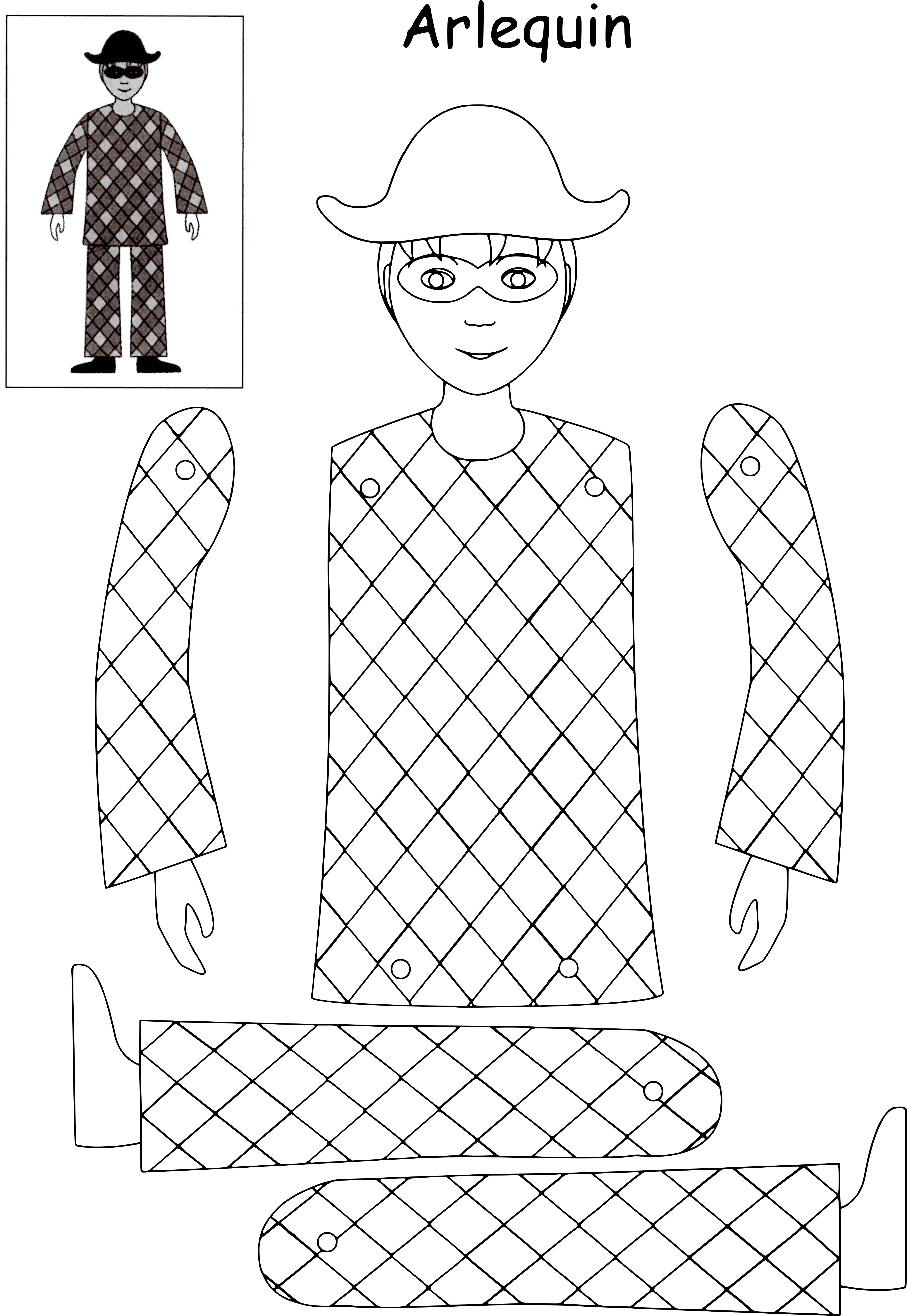 Graphisme Arlequin Maternelle Jeu Avec Des D s Arlequin YQTI