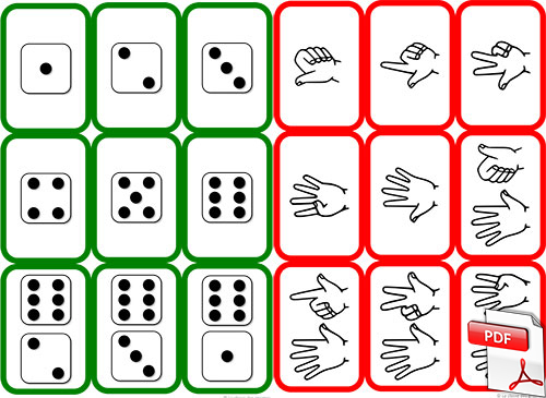 Jeux de cartes des nombres