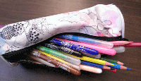 Trousse de feutres et crayons de couleur